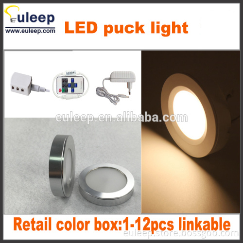 surface mounted led puck light,warm white , cool white , 12V dc, 110v/220v ac ,